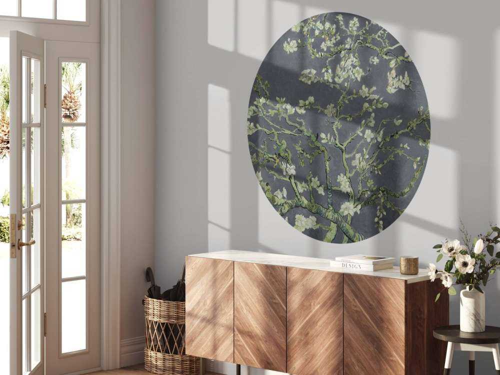 Kwitnący kwiat migdałowca