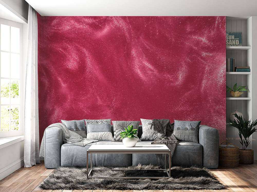 Różowe drobinki brokatu