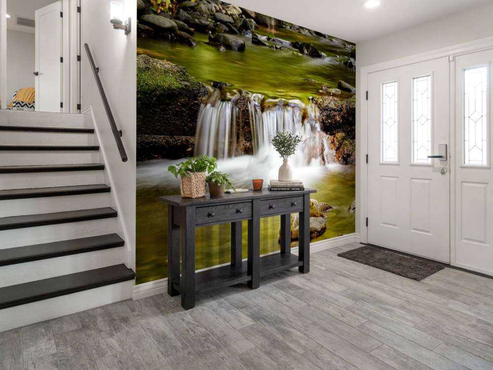 Szczegółowy mały wodospad