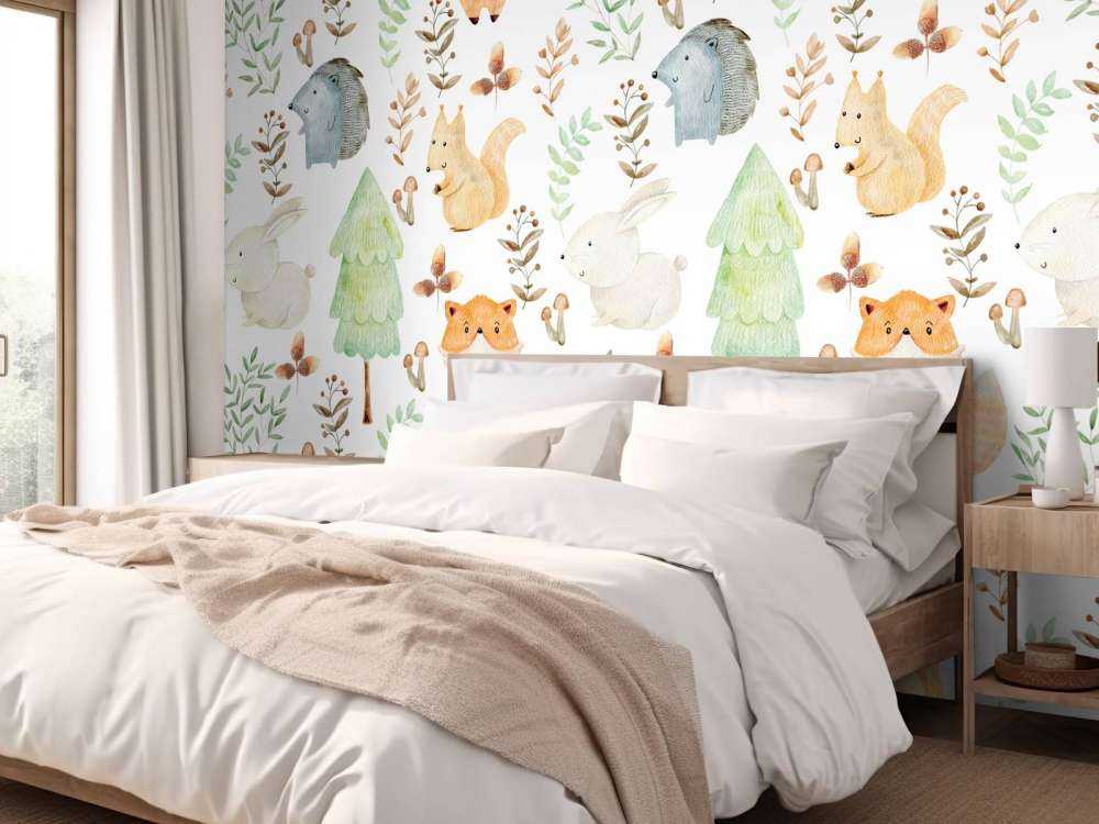 Akwarelowe zwierzęta leśne