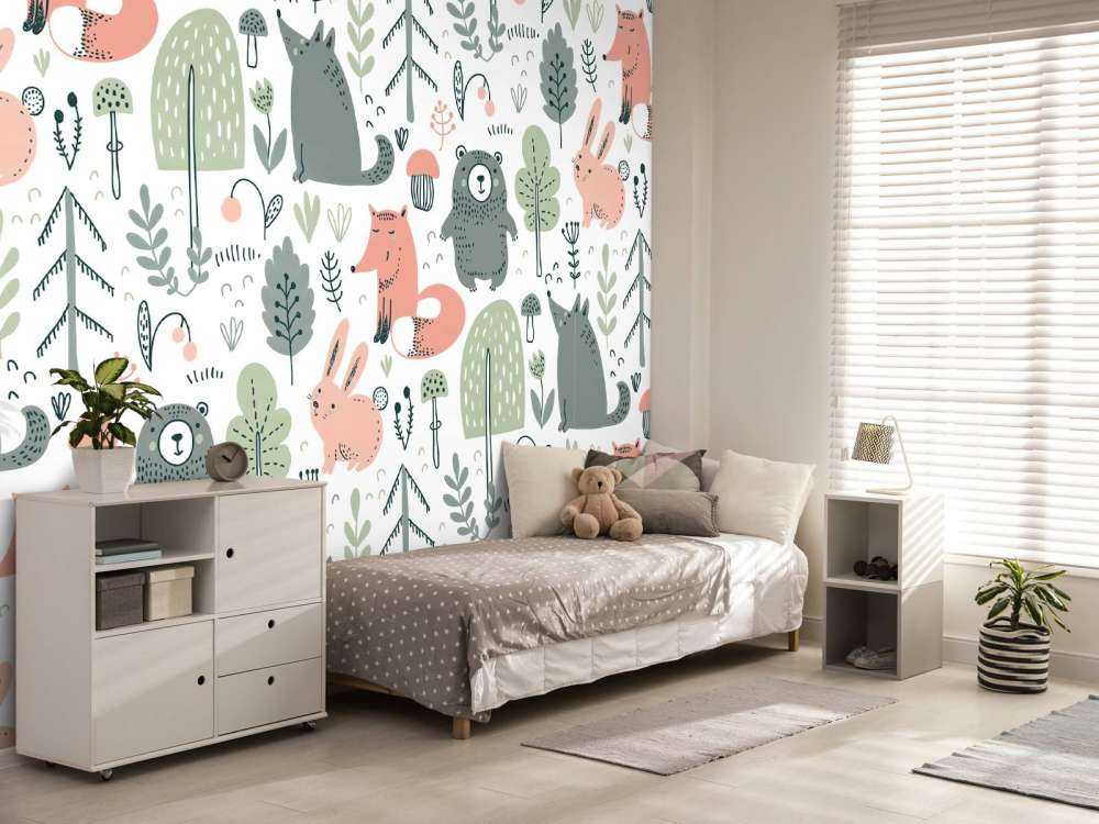 Barwne zwierzęta leśne