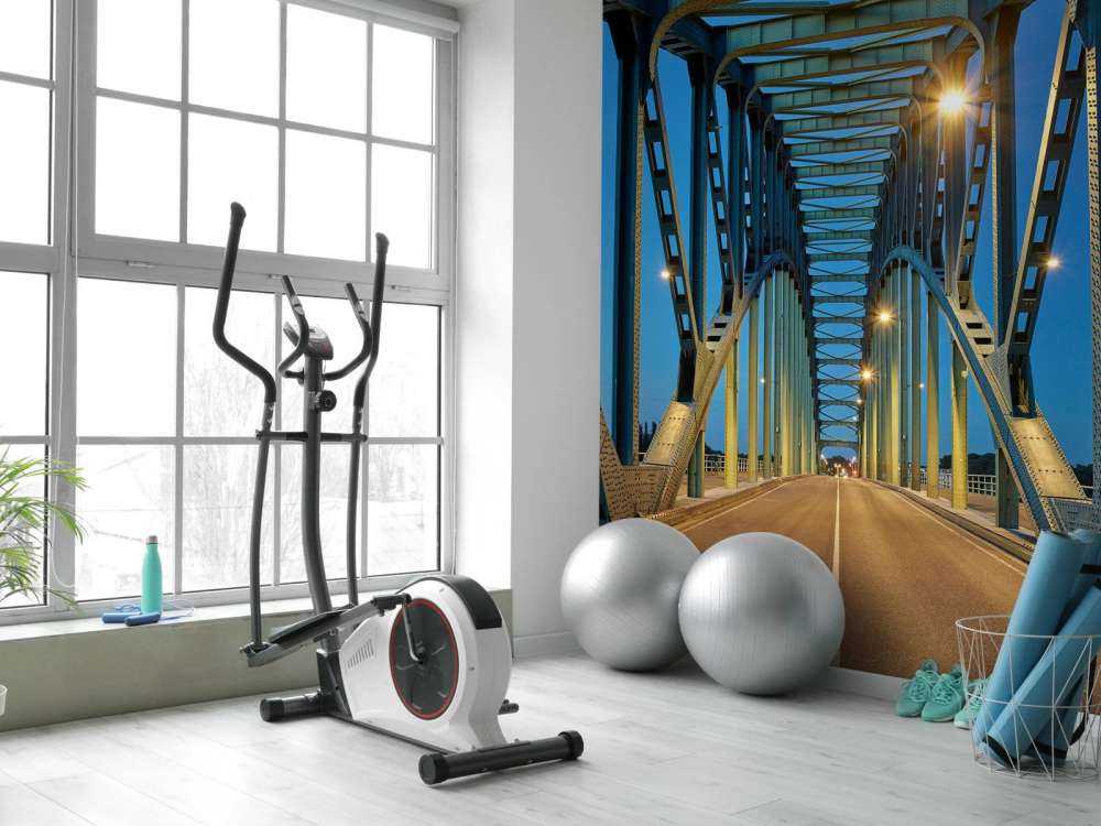 Stalowy most łukowy