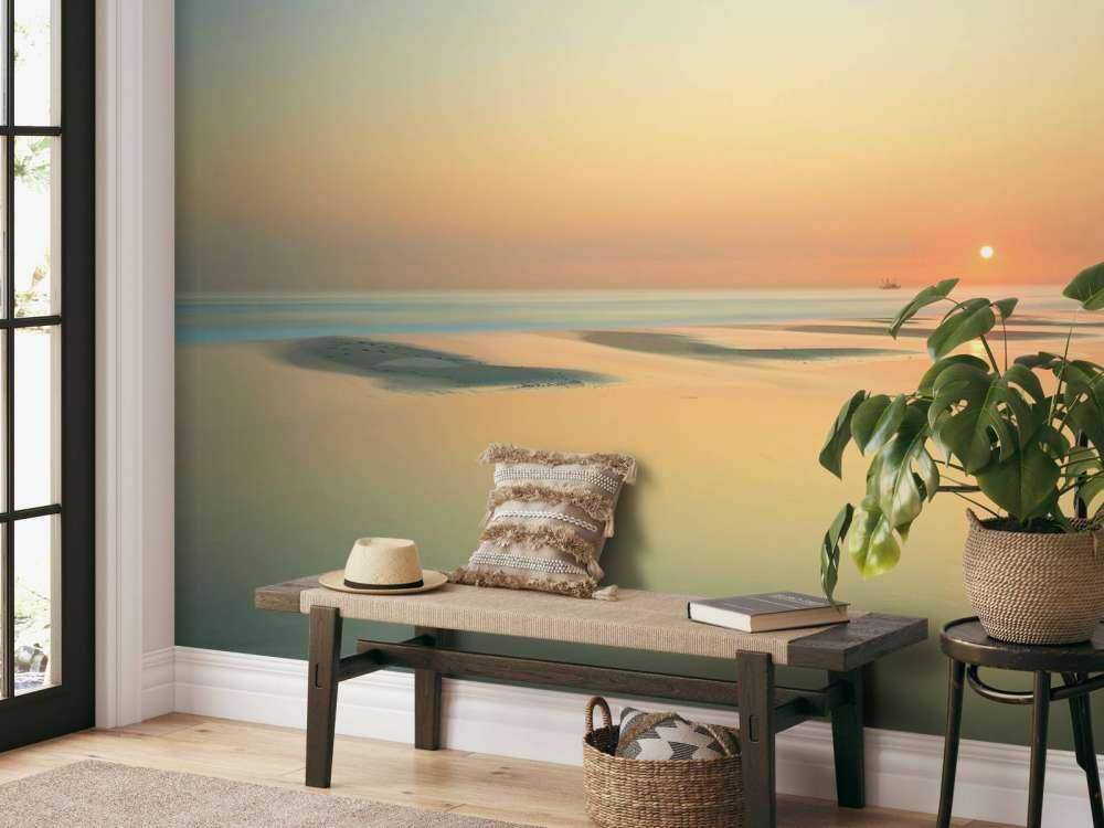 Zachód słońca na plaży