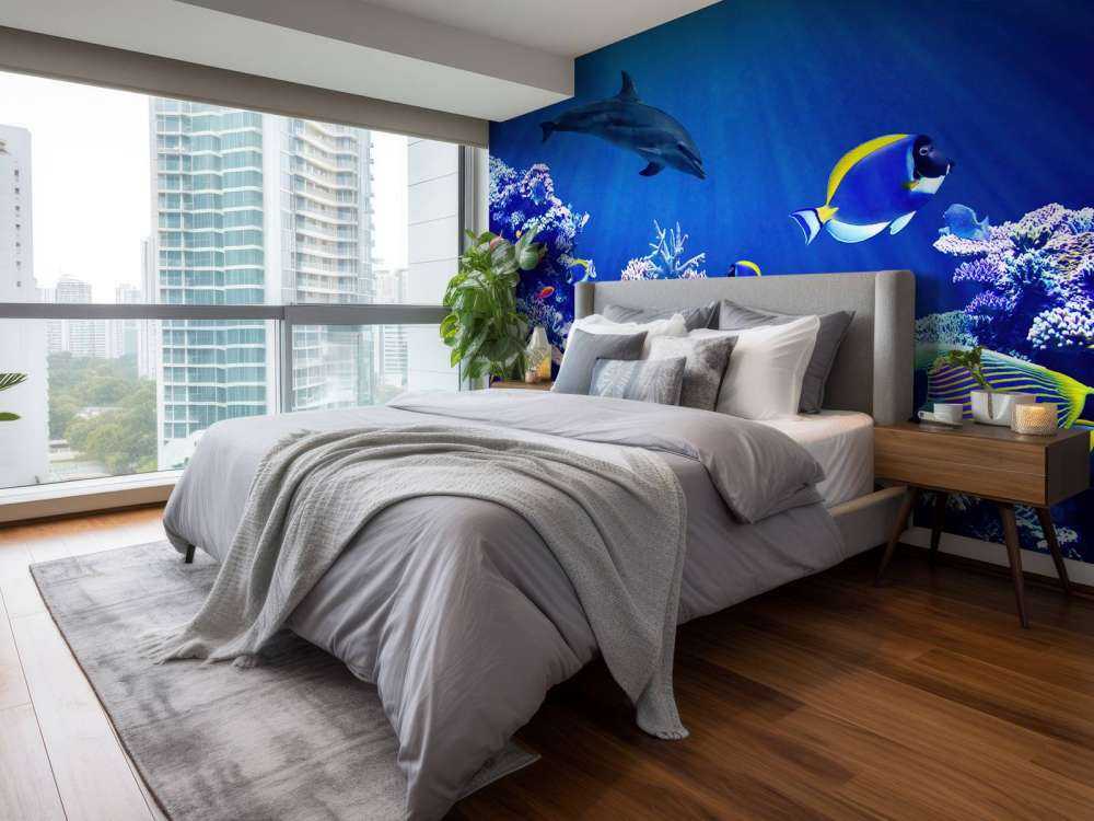 Podwodny niebieski świat 