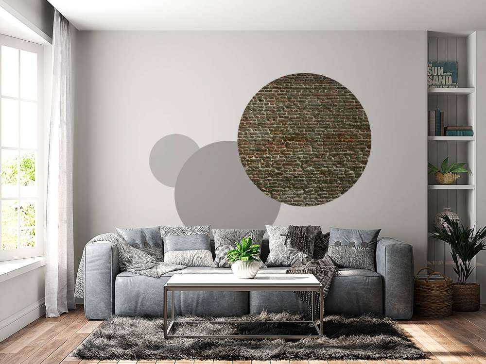 Ściana ze starych cegieł