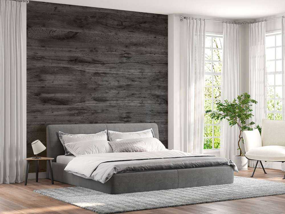 Deski z szarego drewna