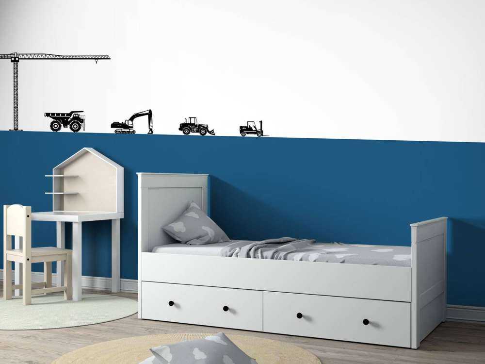 Sylwetki pojazdów budowlanych