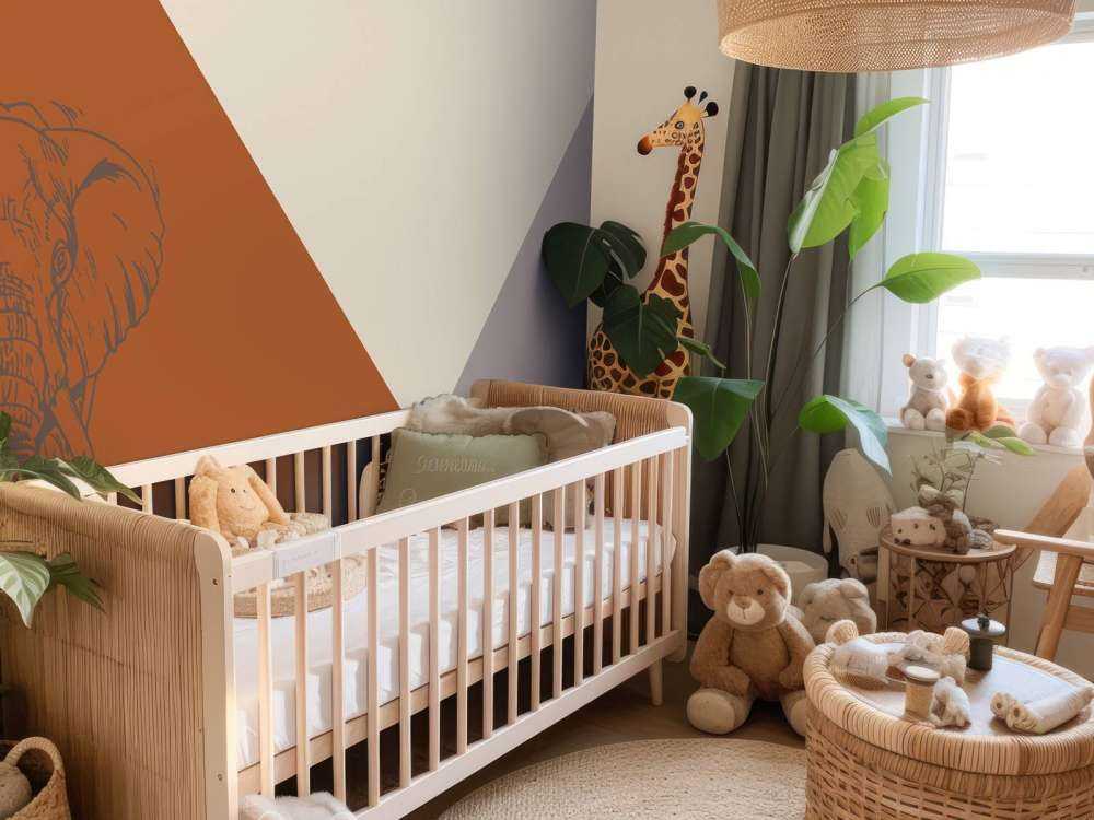 Rdzawe trójkąty ze słoniem