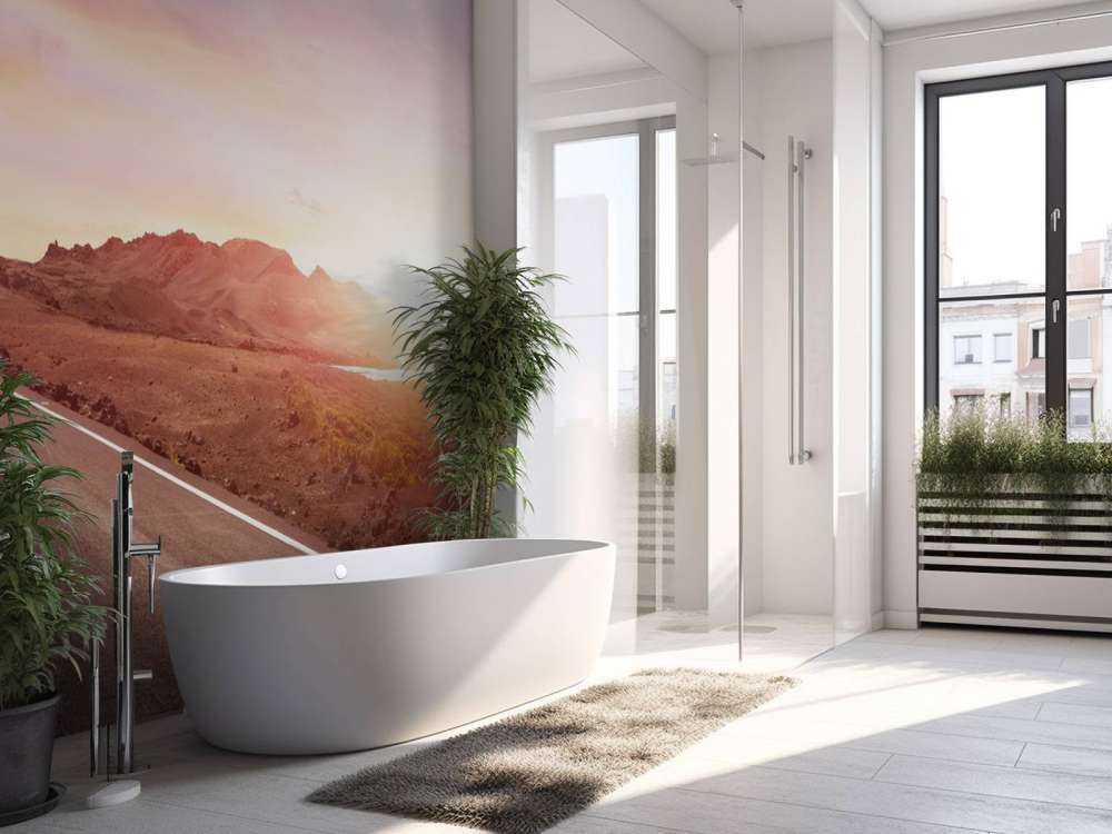 Droga wzdłuż jeziora