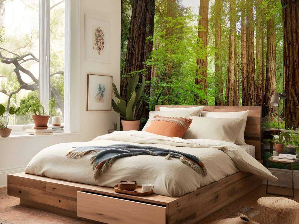 Wysokie drzewa w parku