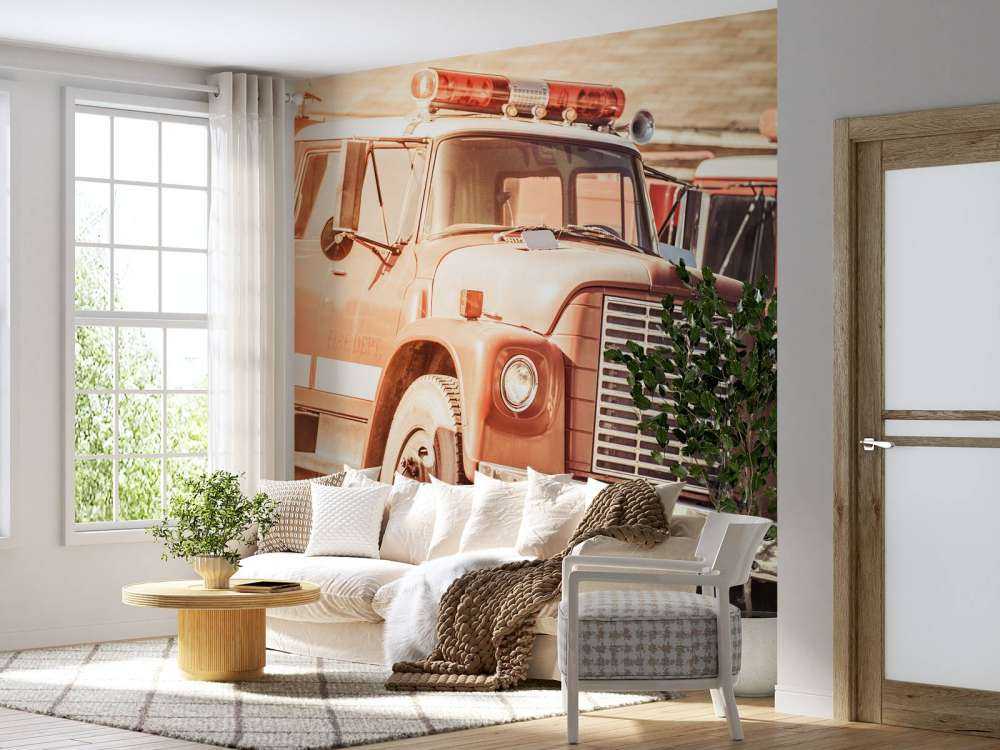 Starożytny wóz strażacki