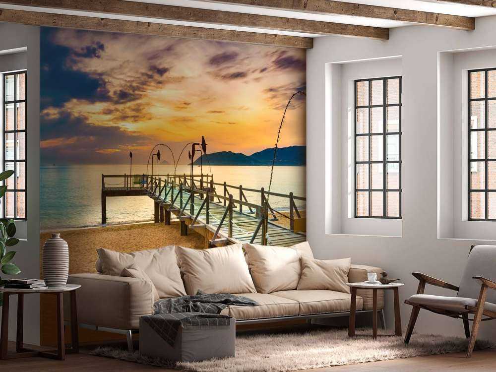 Wschód słońca nad morzem