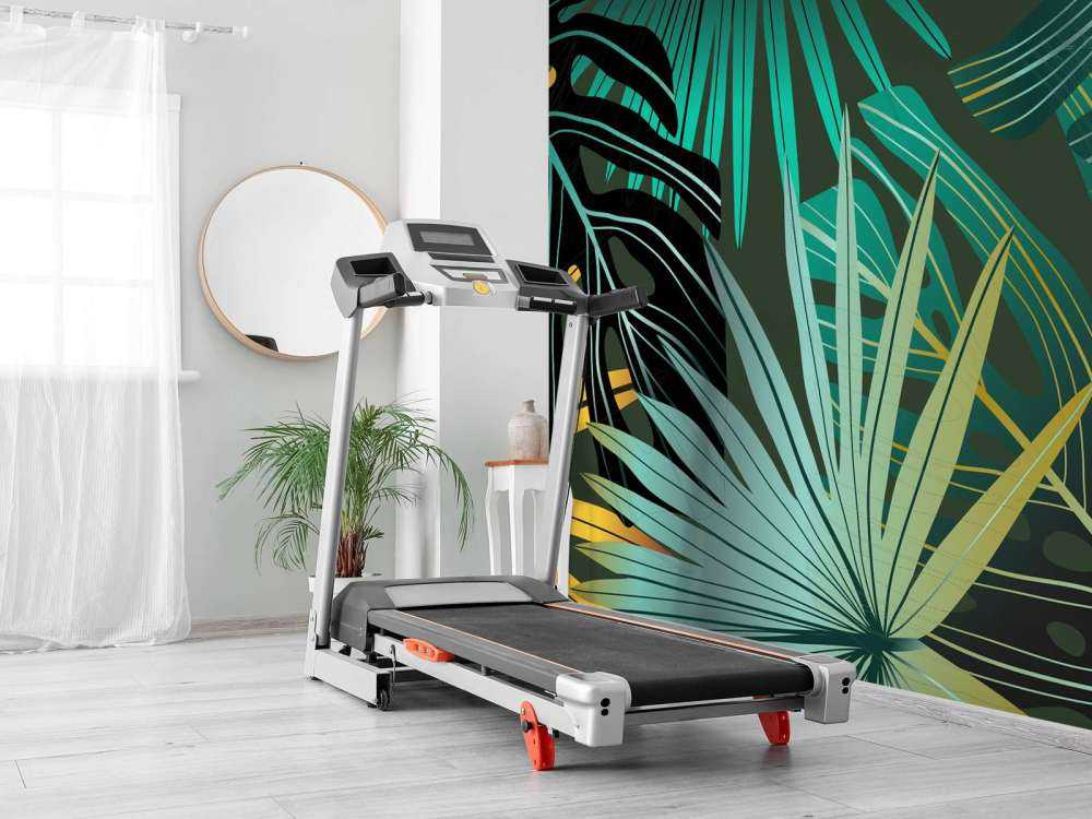 Panorama tropikalnych liści