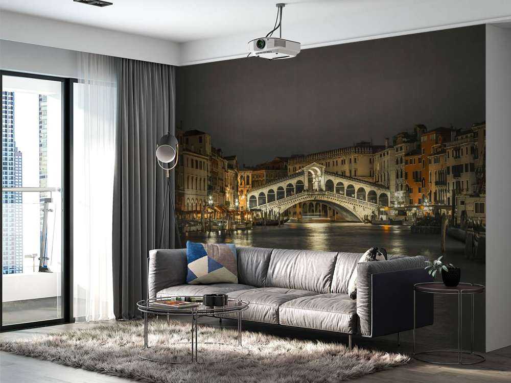 Most Rialto wieczorem