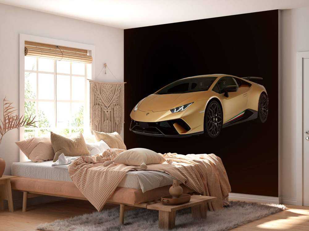 Lamborghini Huracán - Prawy przód, czarny