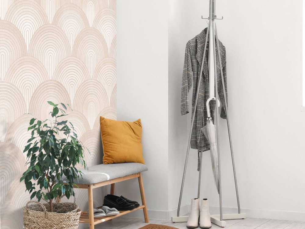 Łuki Boho ombre - brzoskwiniowy fuzz