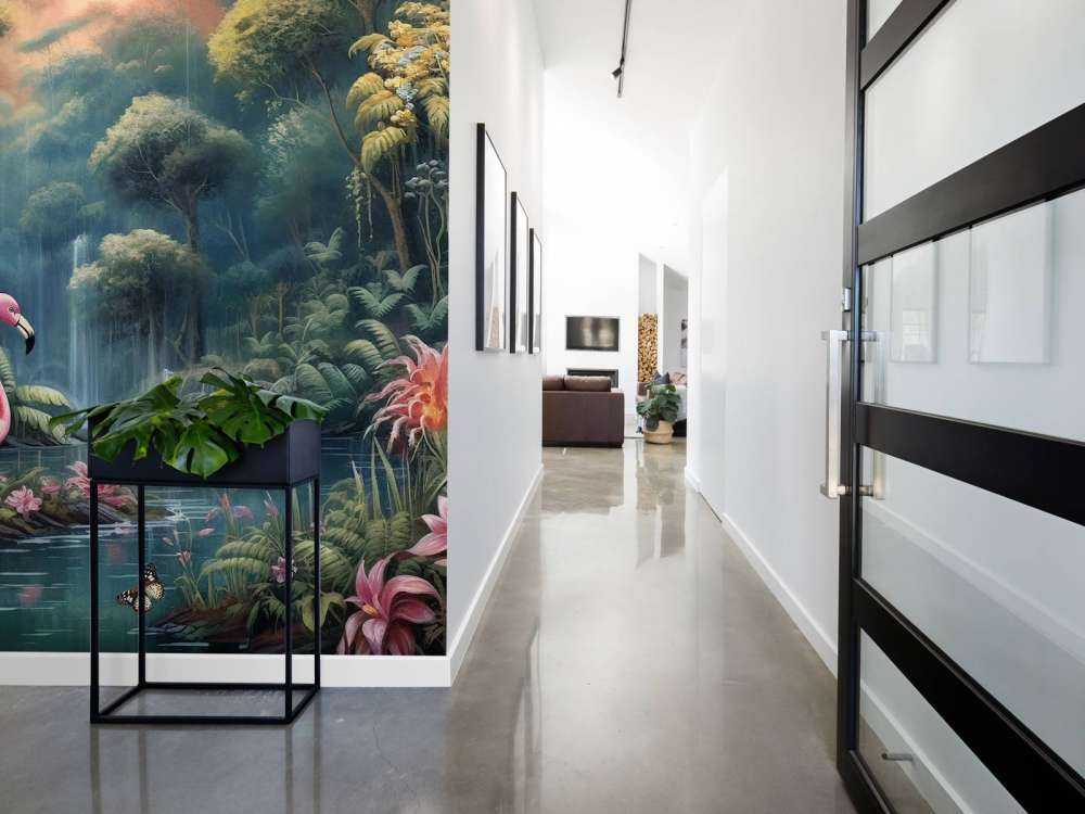 Zmierzchowe Eden Flamingów