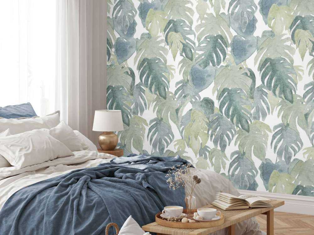 Tropikalne palmy akwarelowe