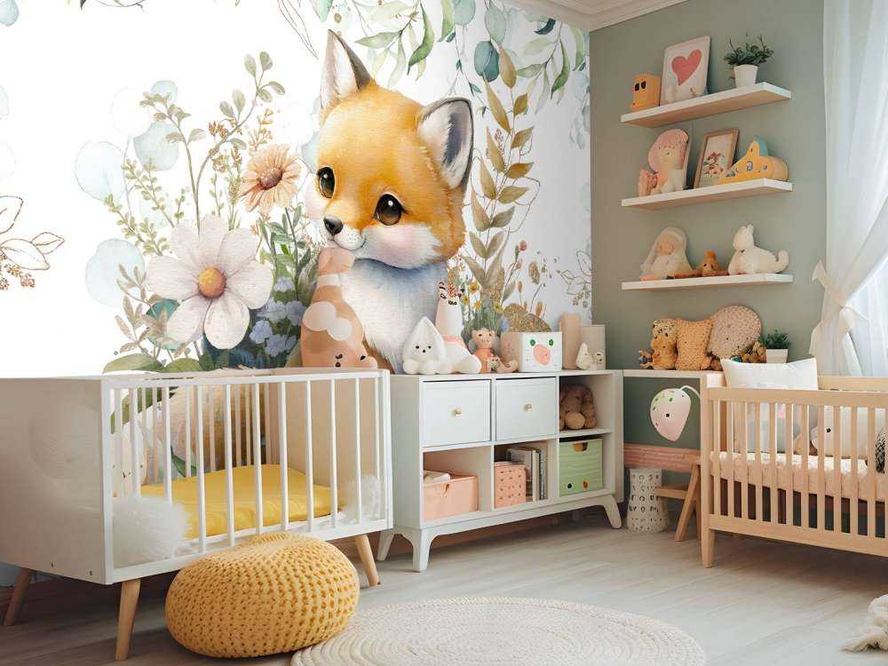 Młode z miętowymi i złotymi liśćmi