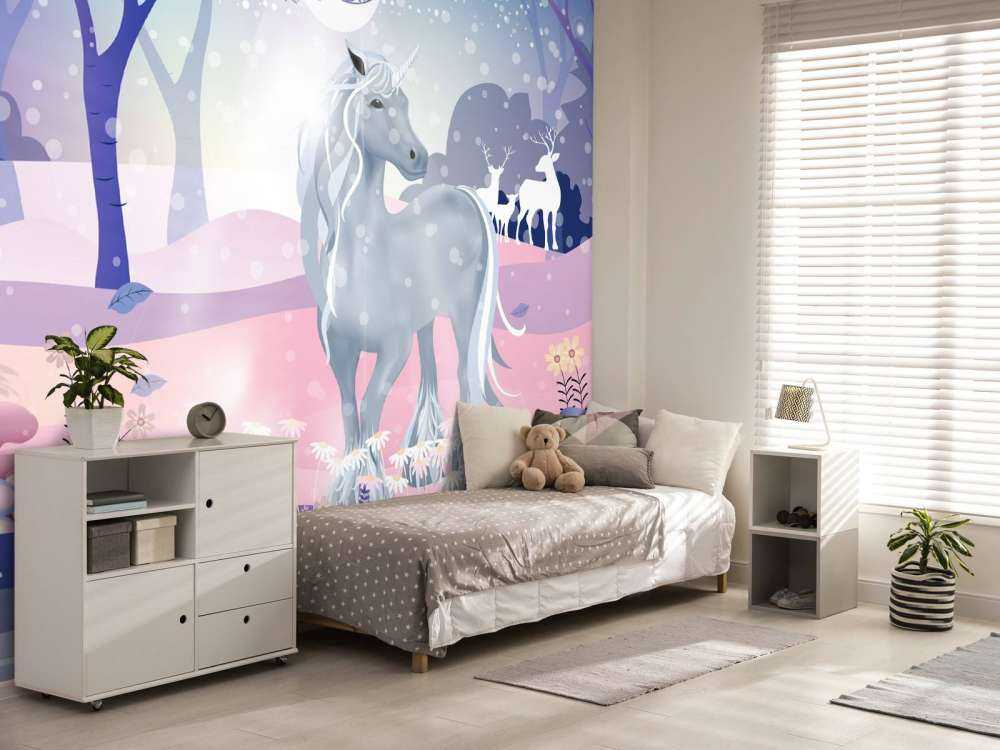 Jednorożec w śniegu