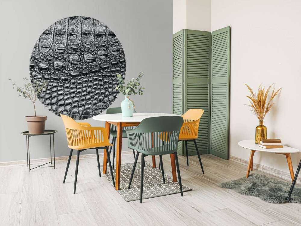 Skóra czarnego krokodyla