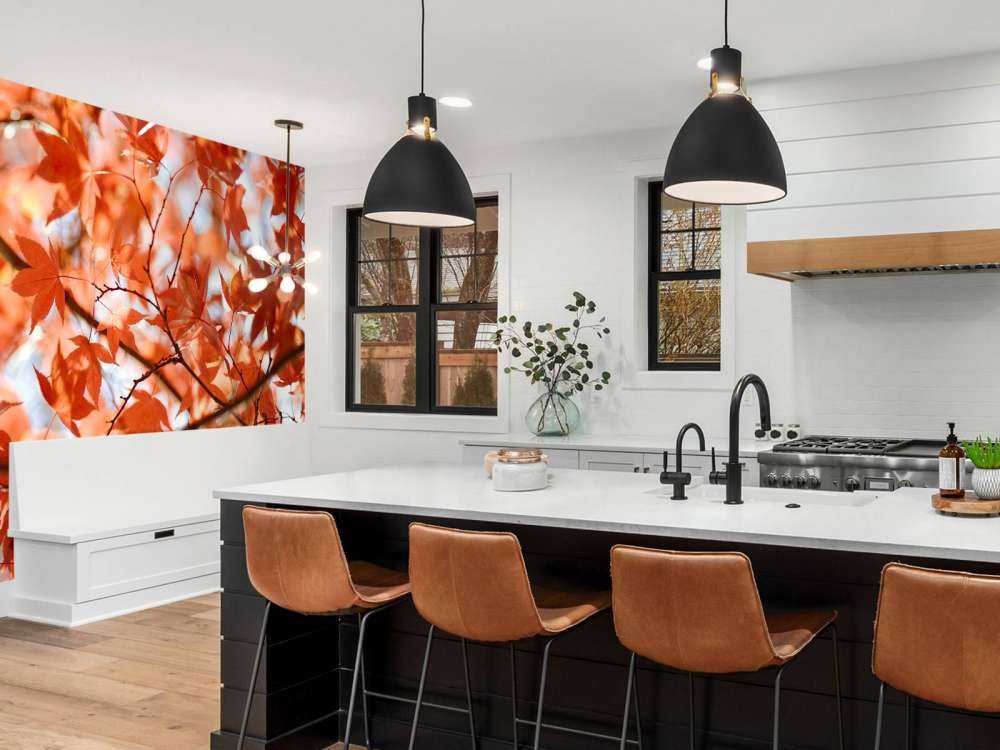 Kolorowe jesienne liście