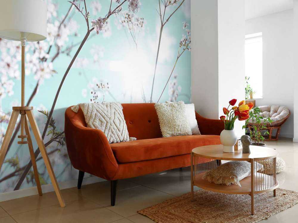 Kwiat migdałowca w słońcu