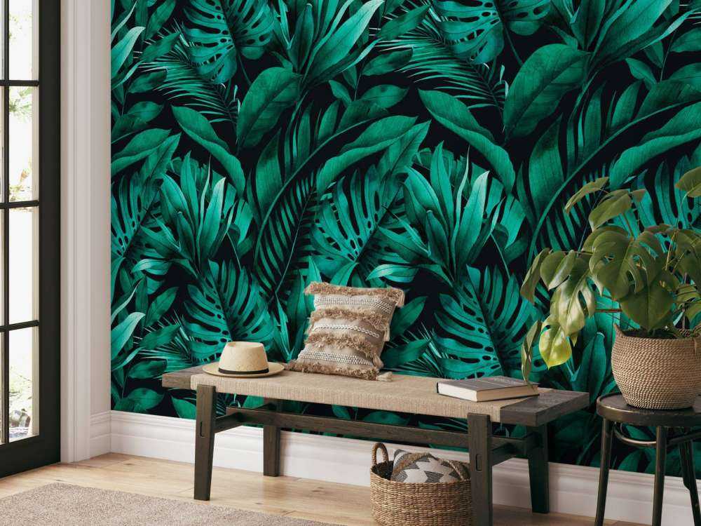 Różne zielone liście