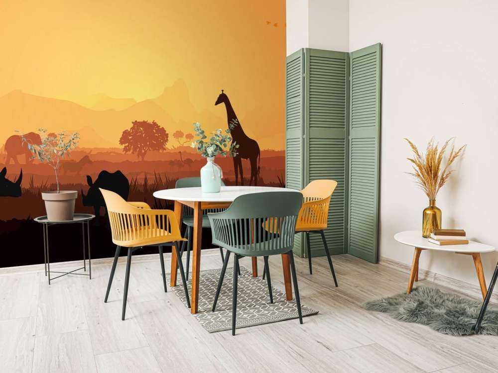 Dzikie zwierzęta na sawannie