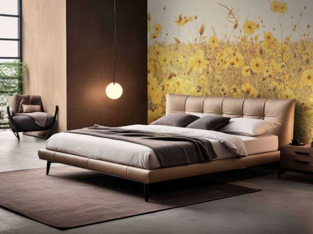 Żółte kwiaty o wyglądzie vintage