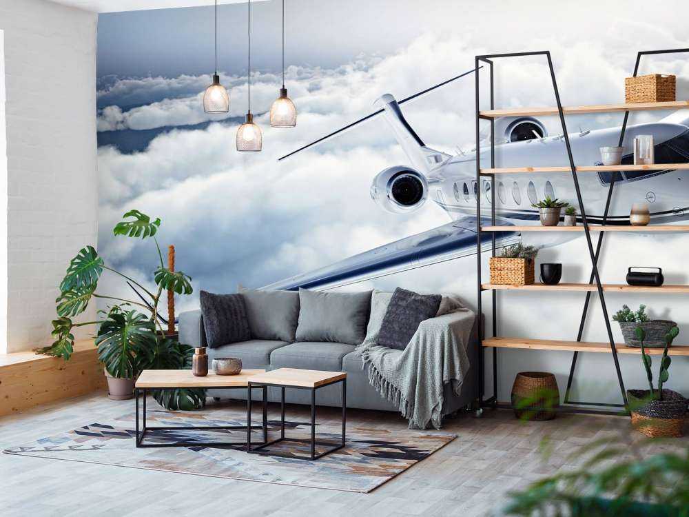 Prywatny samolot w powietrzu