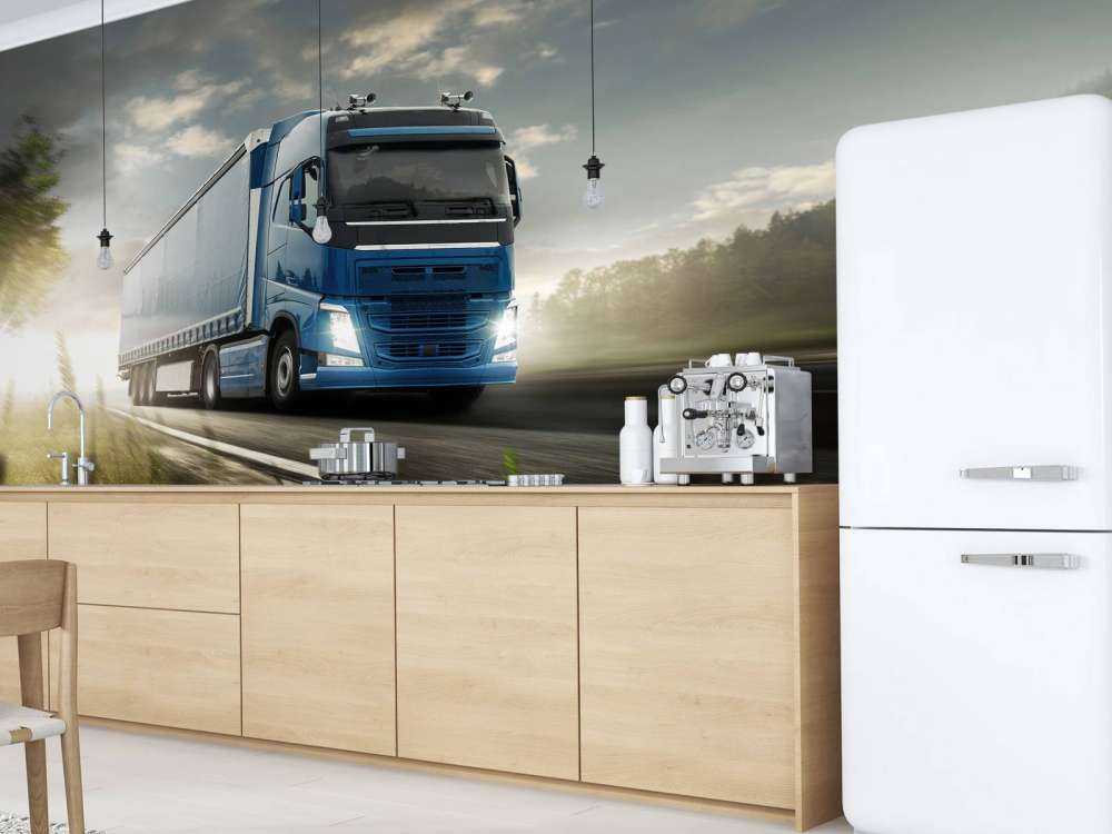 Ciężarówka z tapetami fotograficznymi