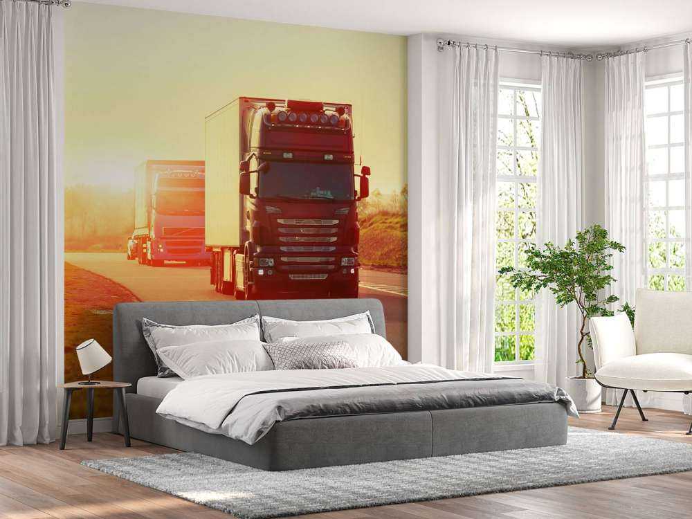 Ciężarówki na autostradzie