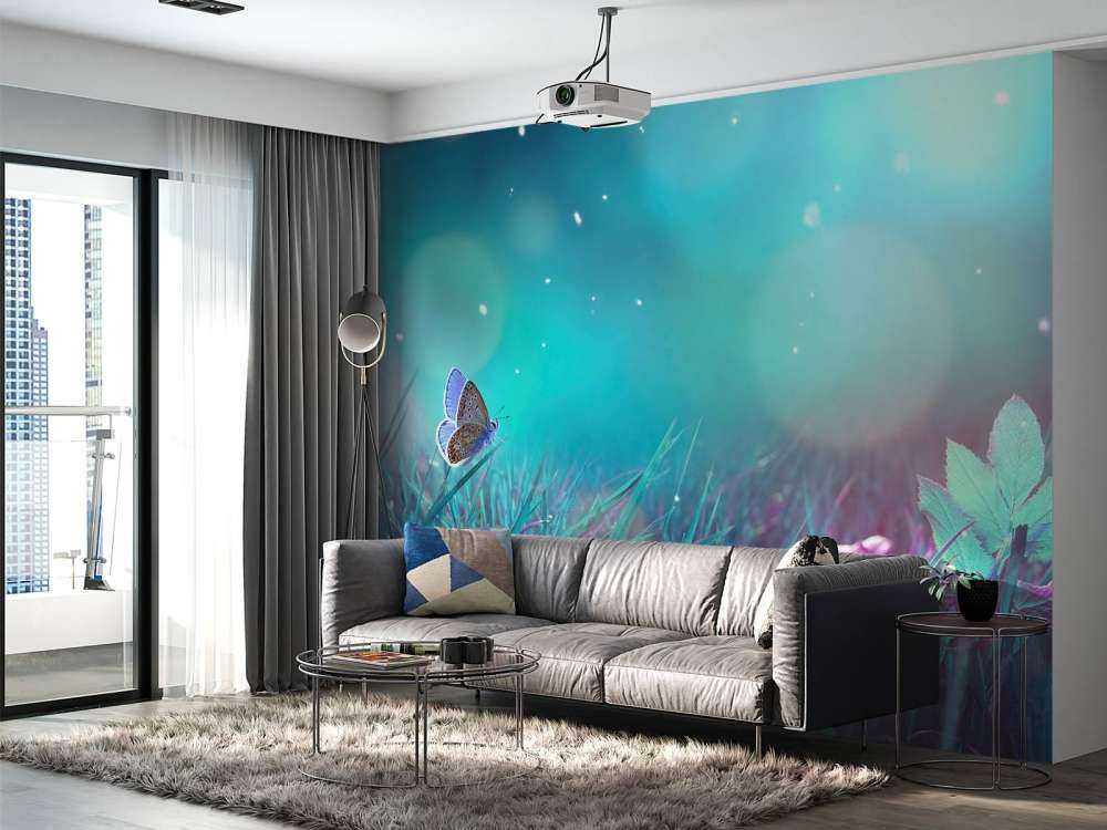 Motyl w porannej rosie