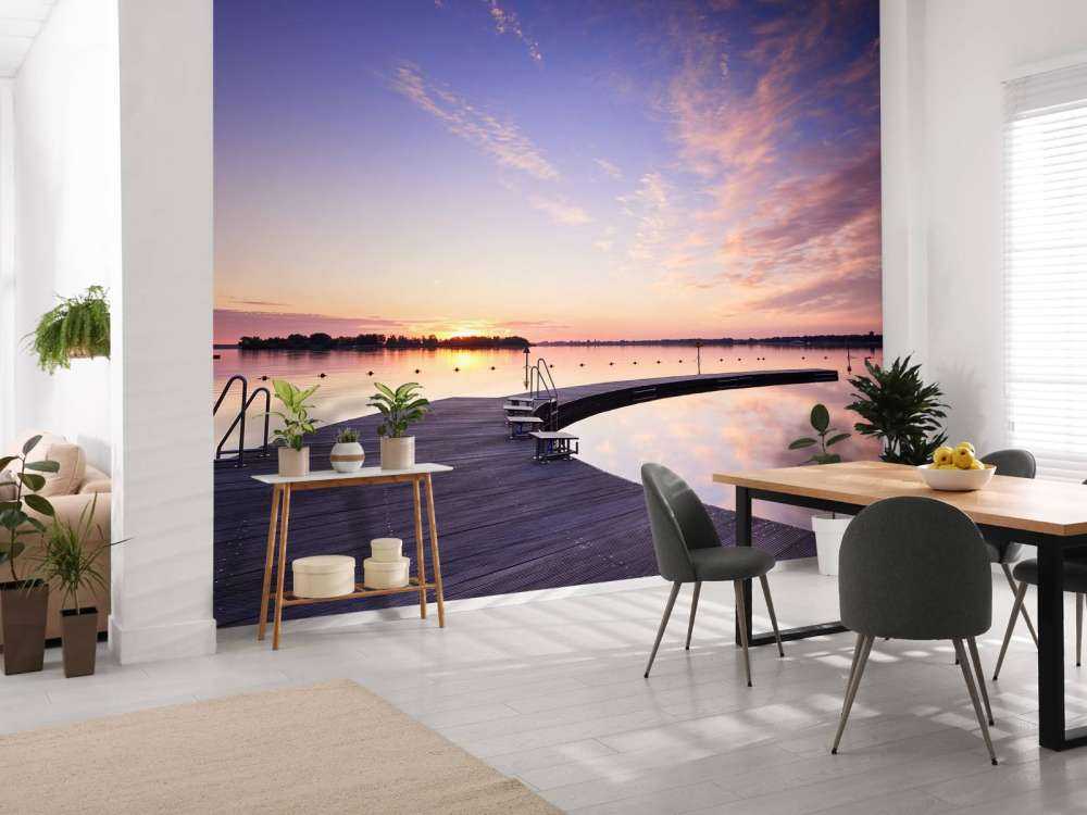 Pomost kąpielowy z blokami startowymi