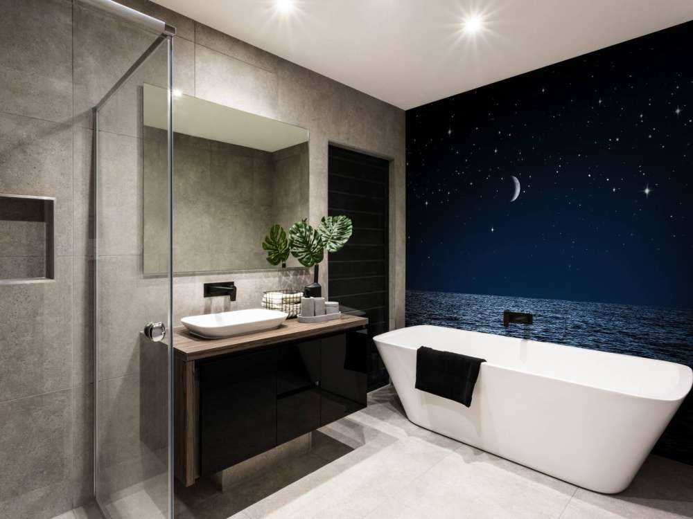 Gwieździste niebo nad morzem