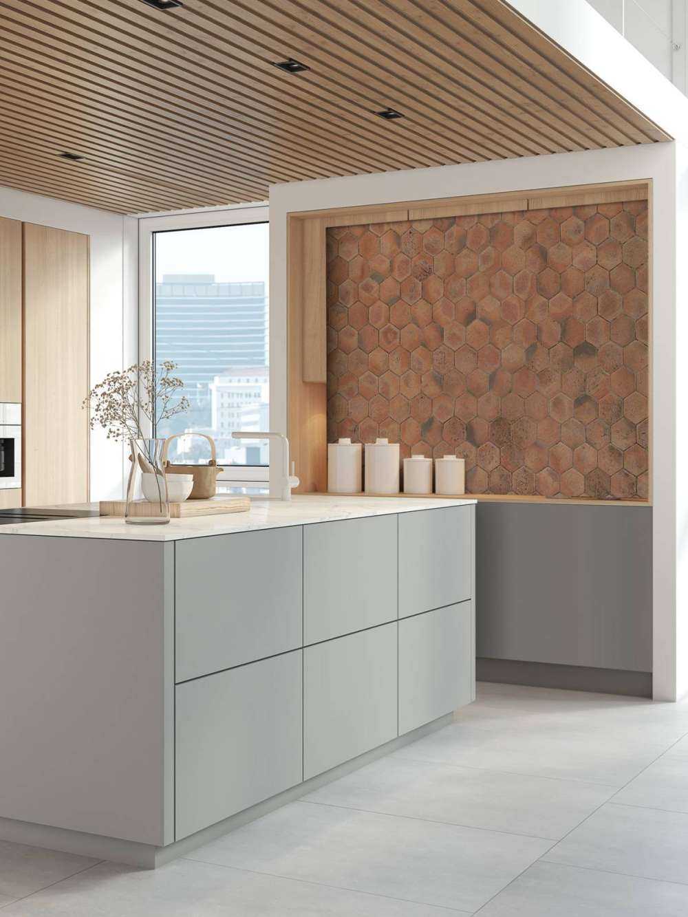 Niepolerowana posadzka kamienna