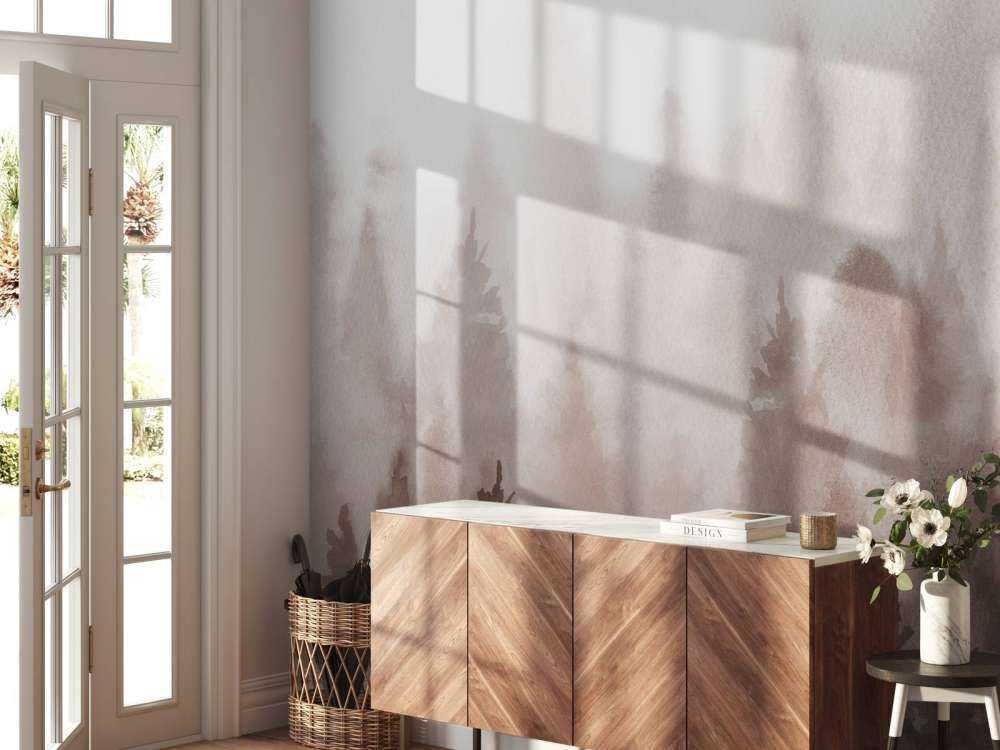 Las wykonany akwarelą