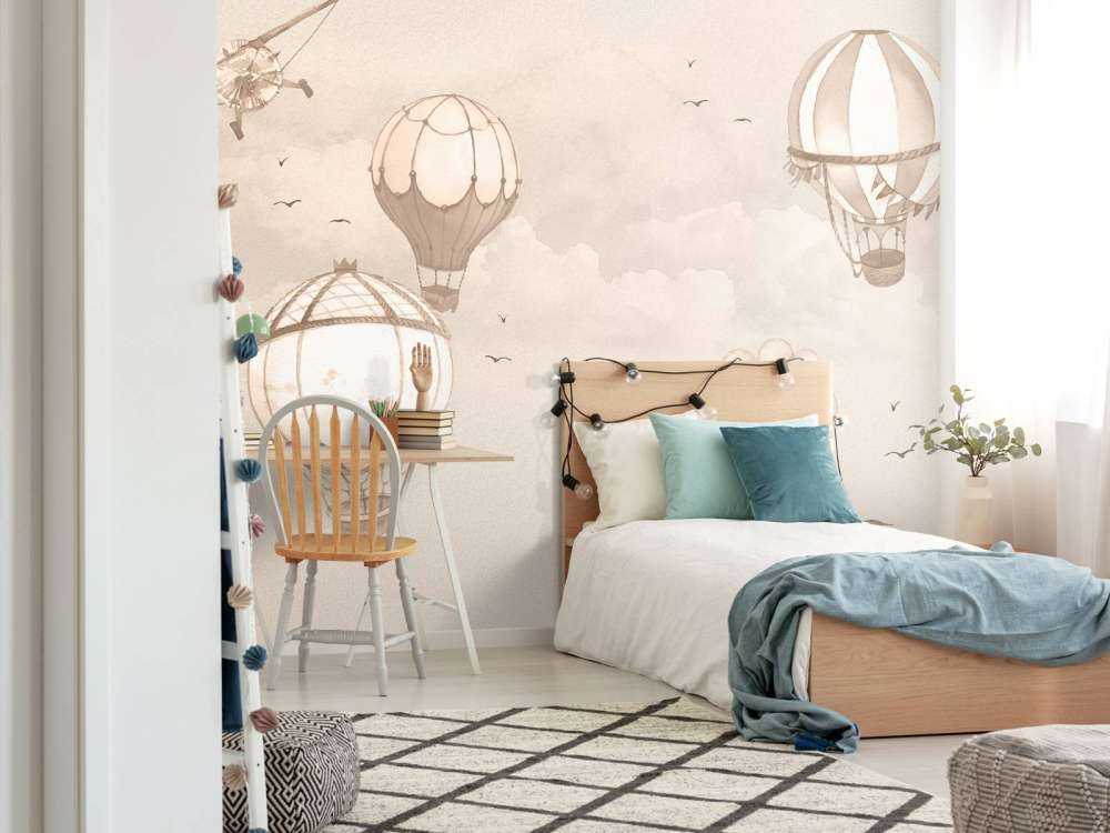 Podniebne balony w kolorze taupe