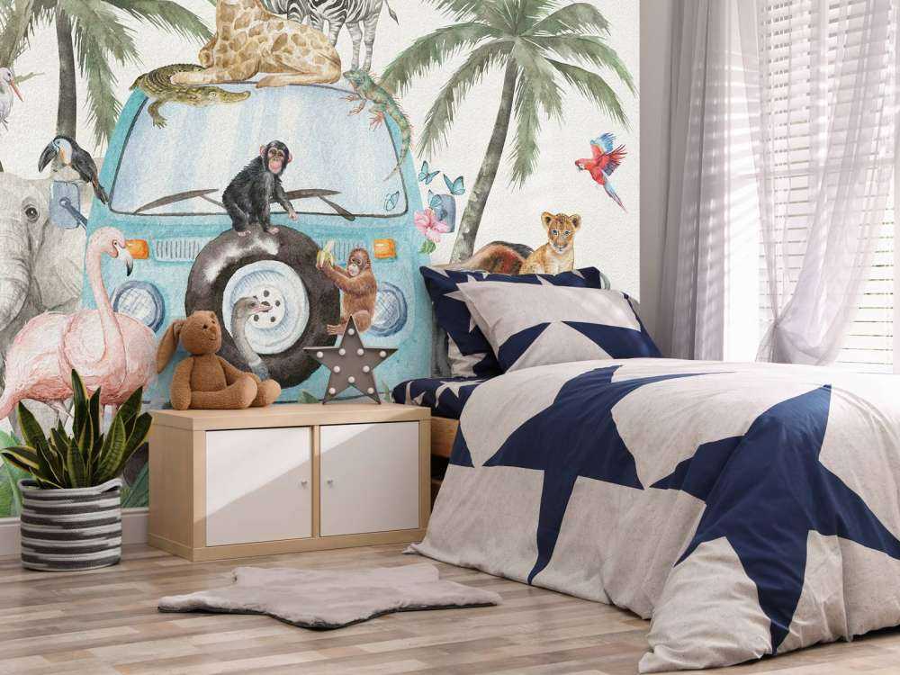 Wesołe zwierzęta tropikalne