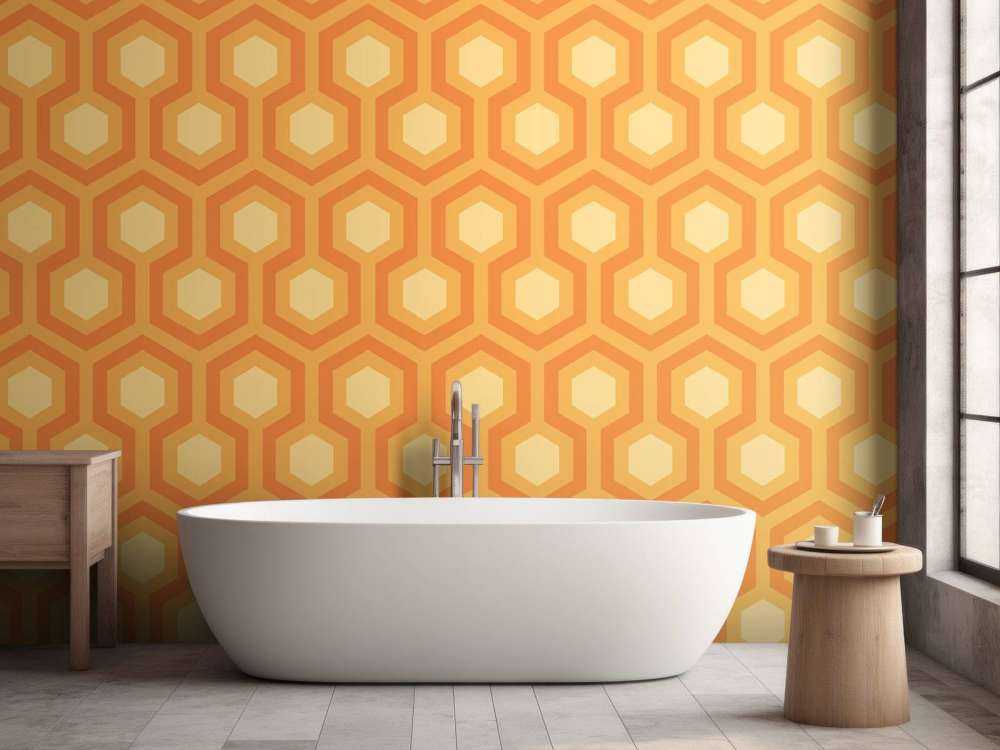 Pomarańczowe figury z lat 70