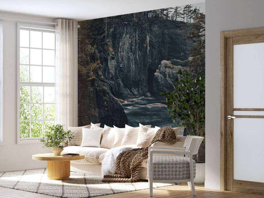 Surowa przyroda na wybrzeżu