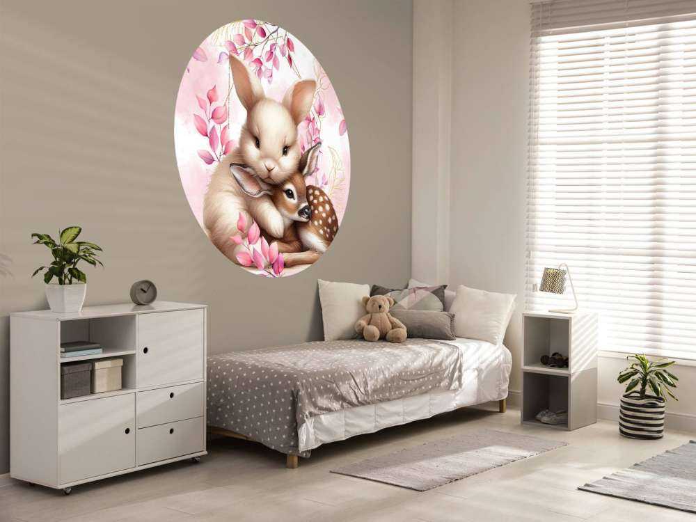 Kochający królik i jelonek