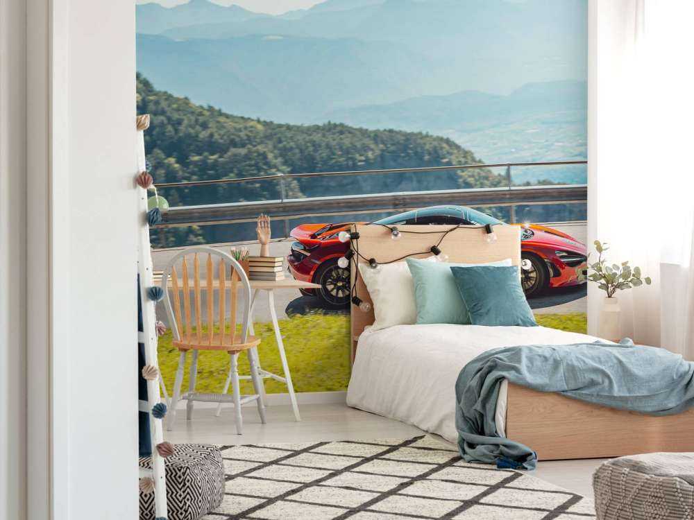 Jadąc przez górski krajobraz