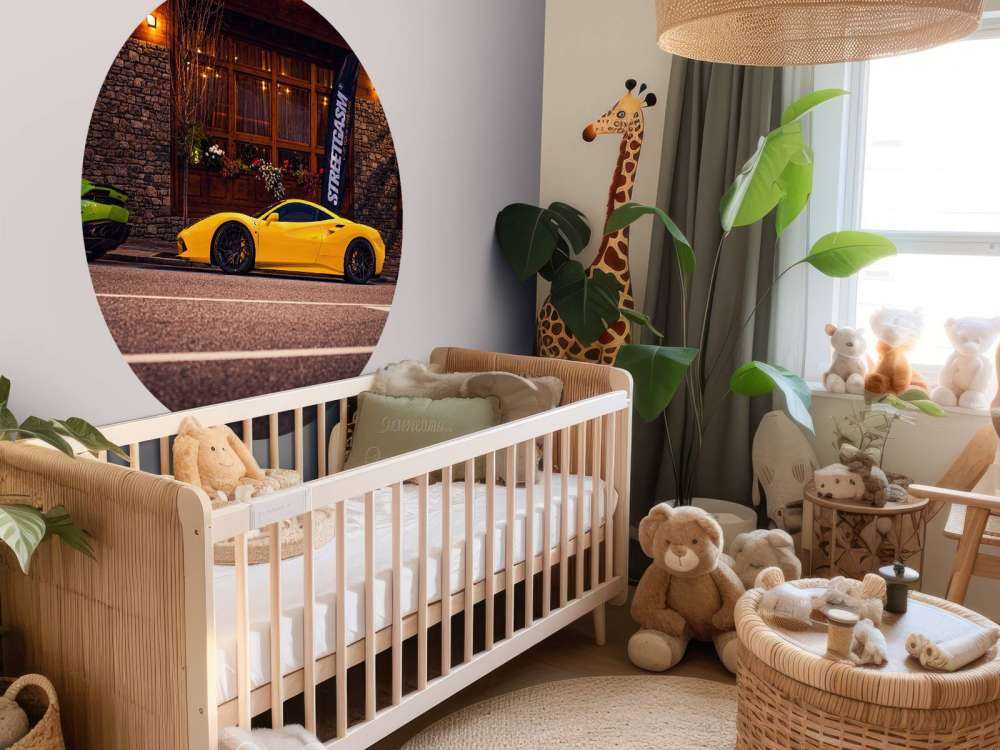 Ekskluzywne samochody w drewnianej chacie