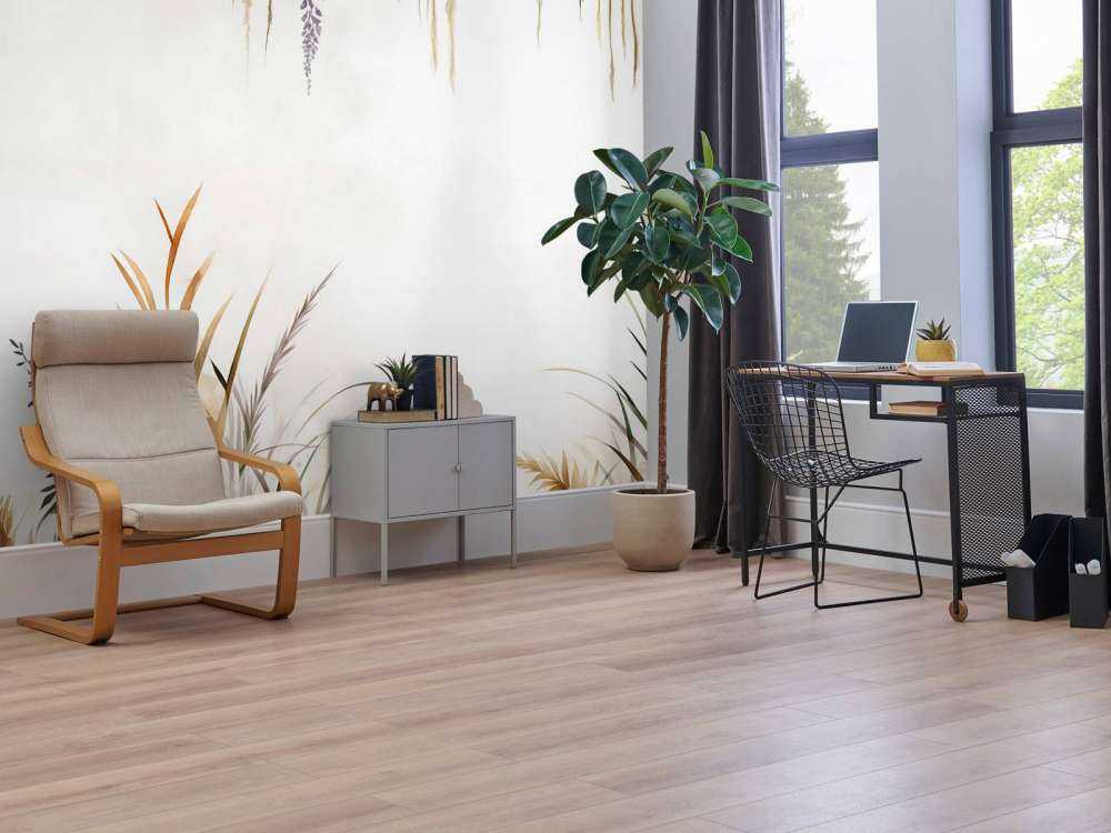 Wisteria i trawy polne niebieskie