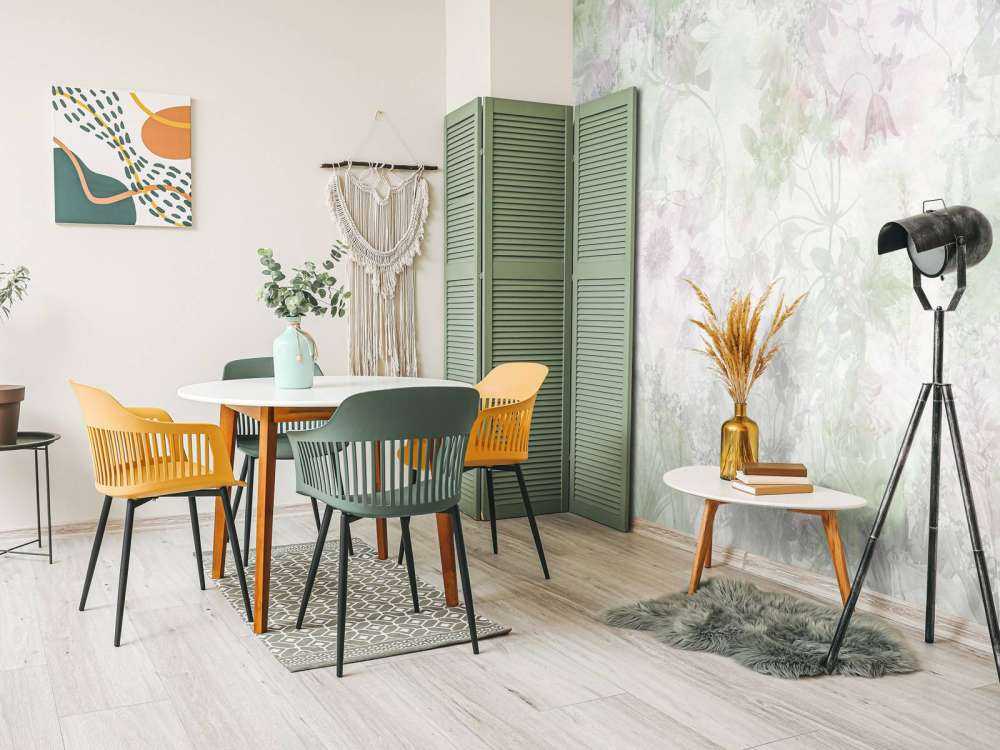 Ogród w akwareli Zielony