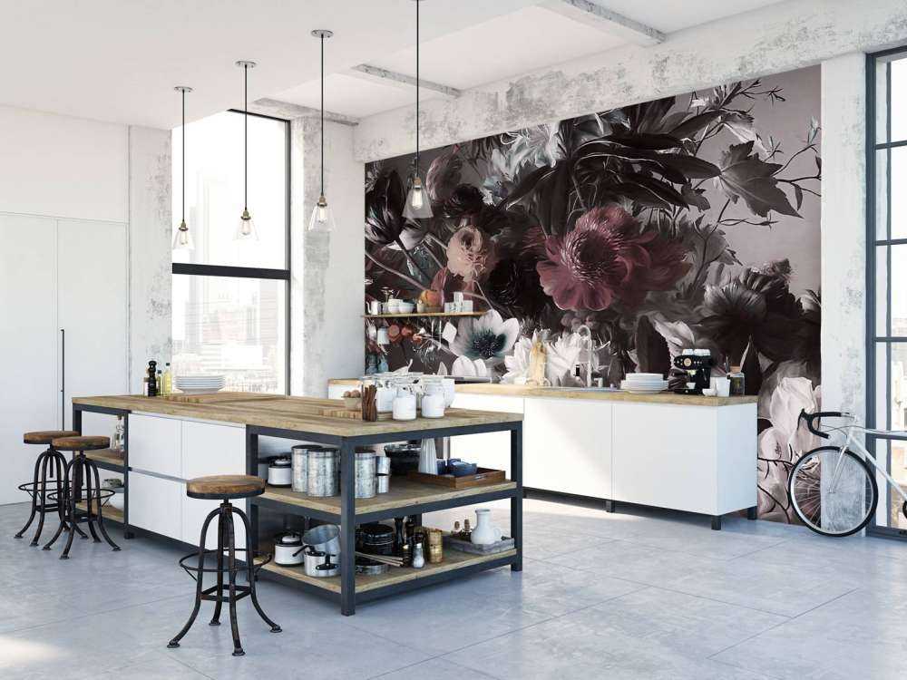 Duży bukiet z anemonami pomarańczowymi