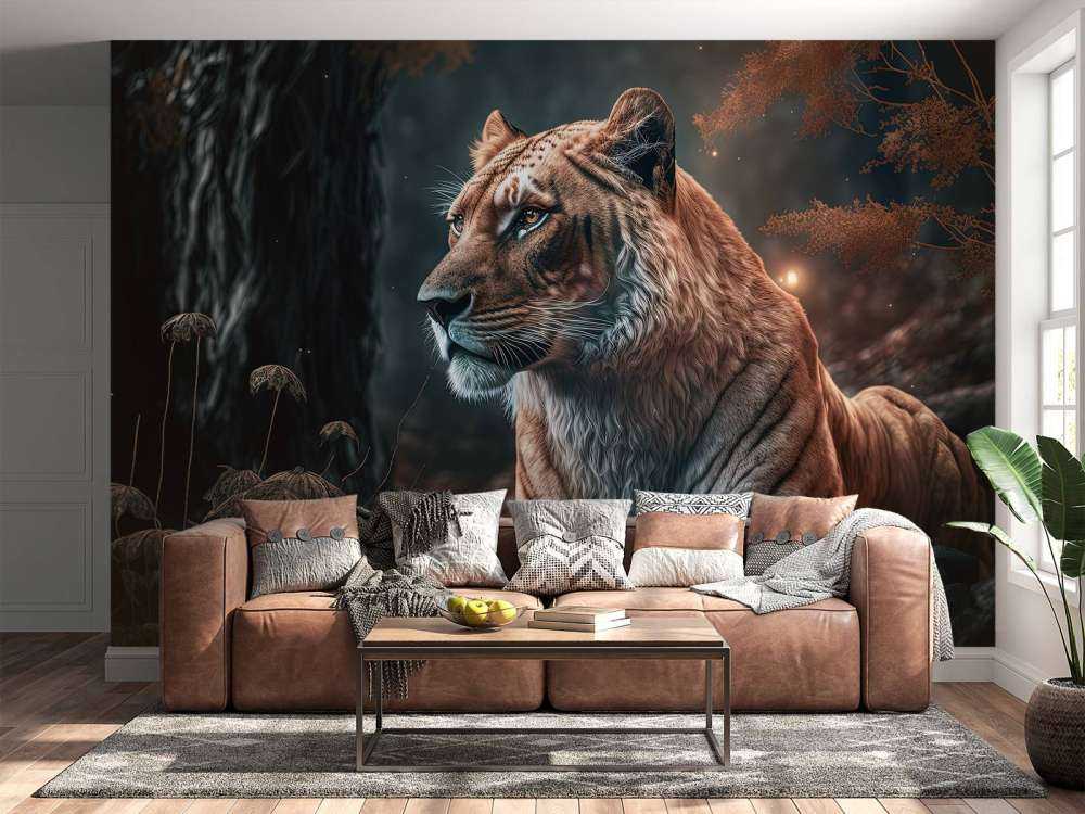 Ilustracja przedstawiająca lwa