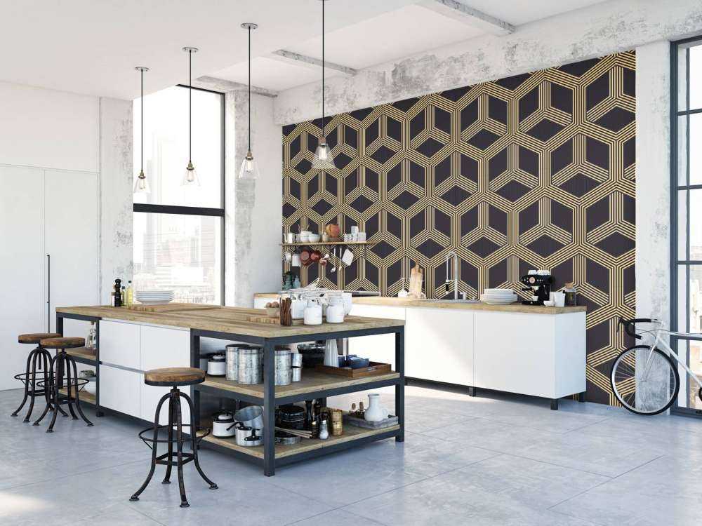 Wzór iluzji art deco